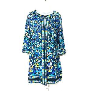 BCBGMAXAZRIA kaftan blujademul a-line dress NEW Small tent